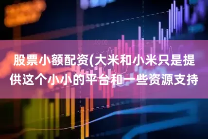 股票小额配资(大米和小米只是提供这个小小的平台和一些资源支持